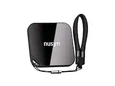 Front. NUSYN - Nusyn NSP33 2TB Portable SSD, 2000MB/s, USB-C, Aluminum+Glass, iPhone 15/16/17 Pro & Pro Max, Black - Black.