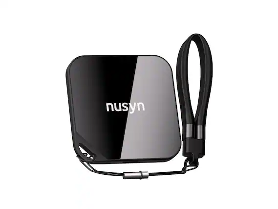 Front. NUSYN - Nusyn NSP33 2TB Portable SSD, 2000MB/s, USB-C, Aluminum+Glass, iPhone 15/16/17 Pro & Pro Max, Black - Black.