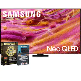 Samsung - 85" QN90F Neo QLED 4K Vision AI Smart TV (2025) with 1 Year Extended Protection Plan Bundle