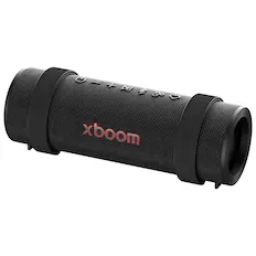 Front. LG - Xboom Grab Core Portable Bluetooth Speaker GRABC.AUS - Black.