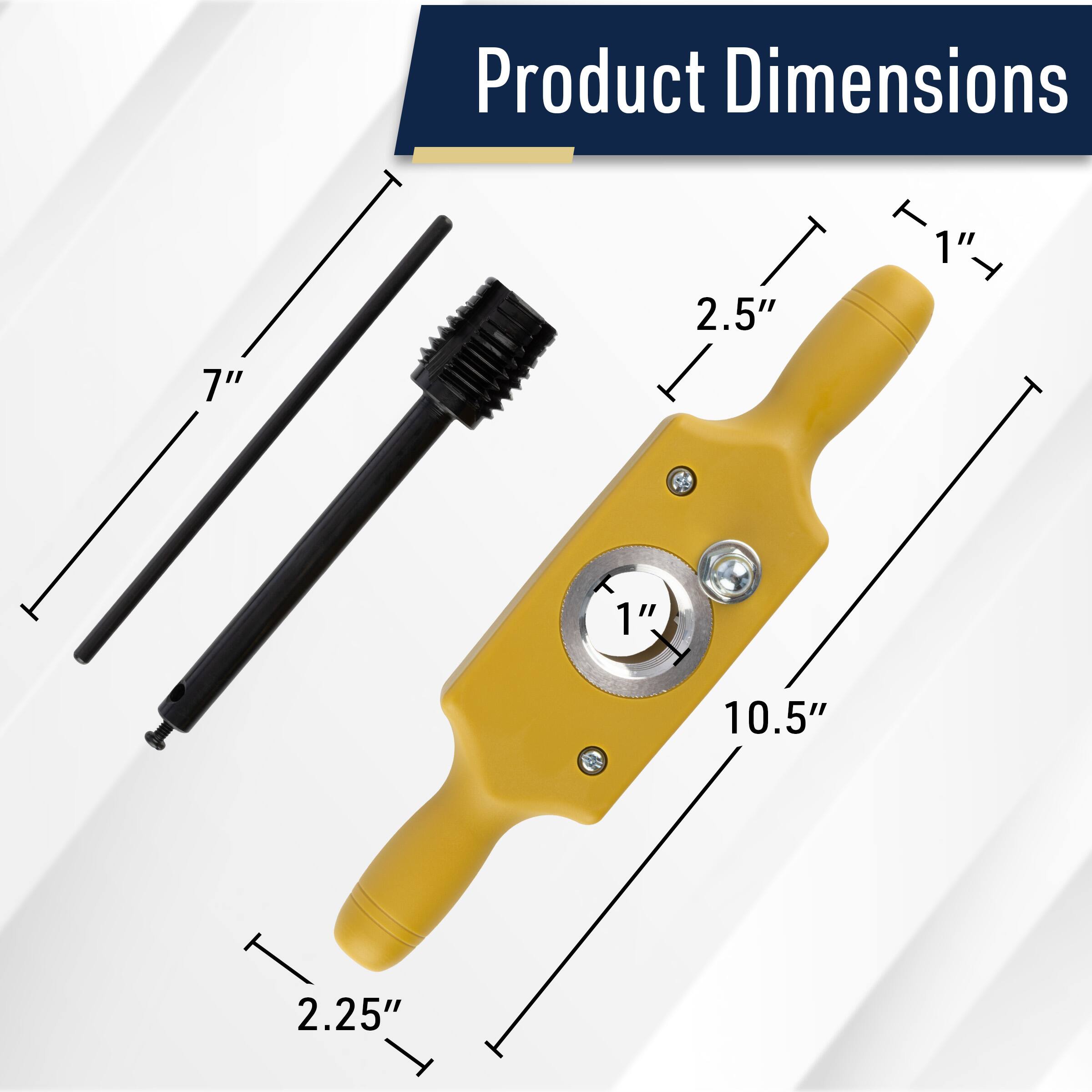 Product Dimensions: 10.5", 2.25", 2.5", 7", 1"