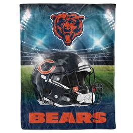 Logo Brands - Chicago Bears 60" x 80" Stadium Lights Blanket - Multicolor