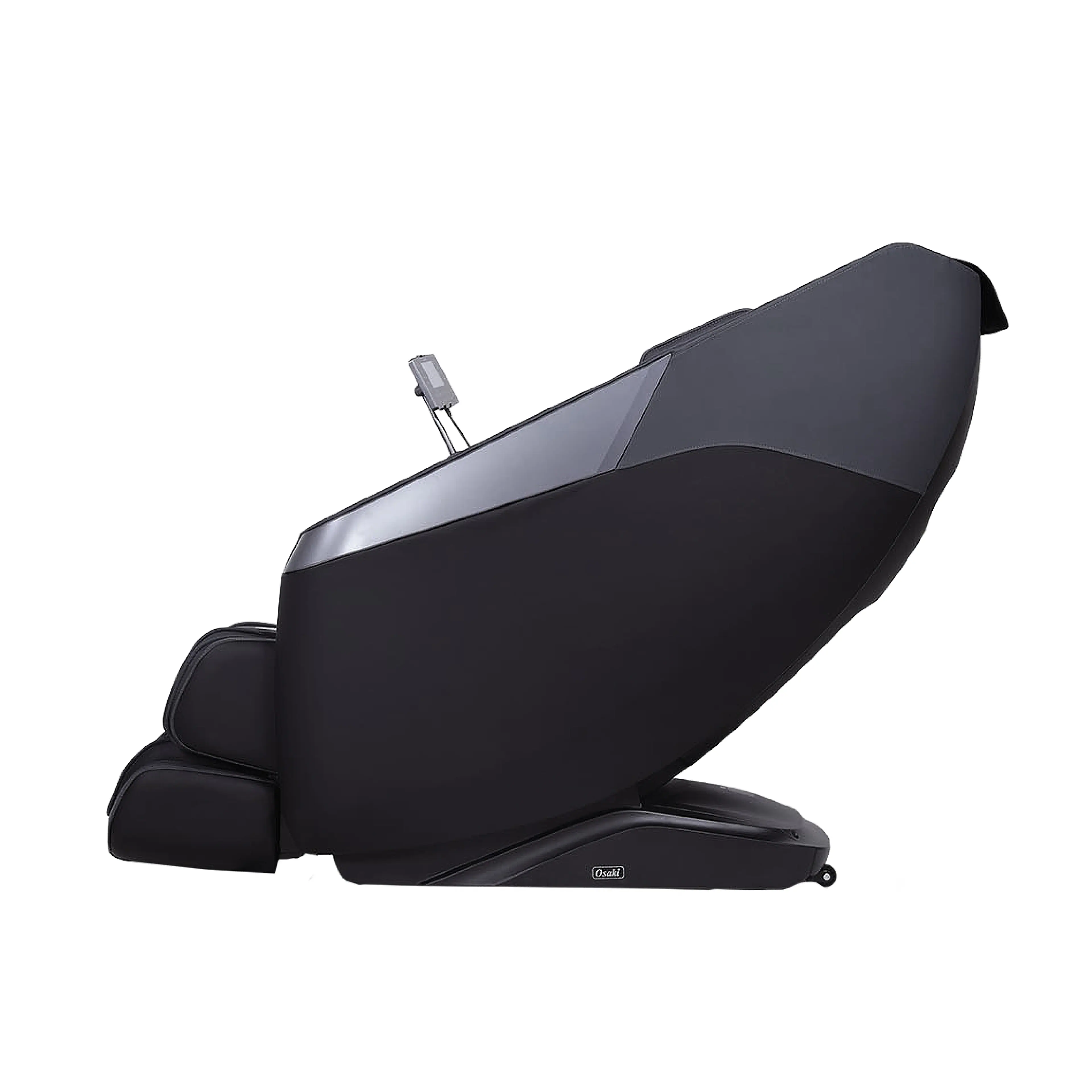 Left. Osaki - Osaki 3D+ Nova II Shiatsu Zero Gravity Massage Chair with Triple Foot Rollers - Black - Black.