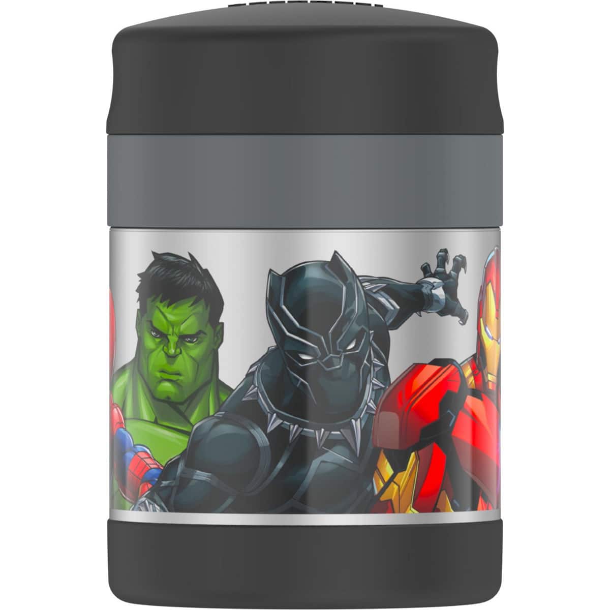 Thermos - 10 oz. Kids Funtainer Stainless Steel Food Jar w/ Spoon - Marvel - Marvel Universe