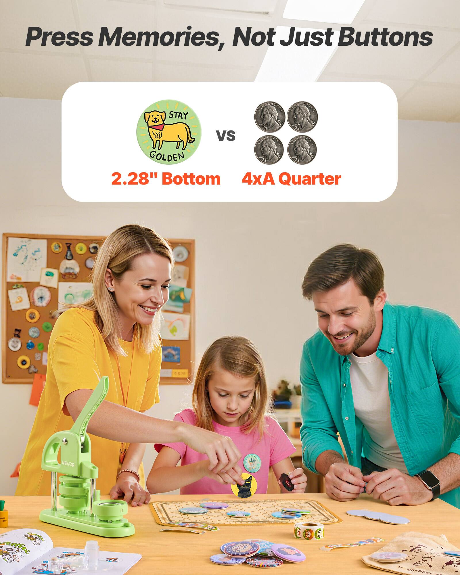 Press Memories, Not Just Buttons

STAY GOLDEN  
2.28" Bottom

VS

4xA Quarter