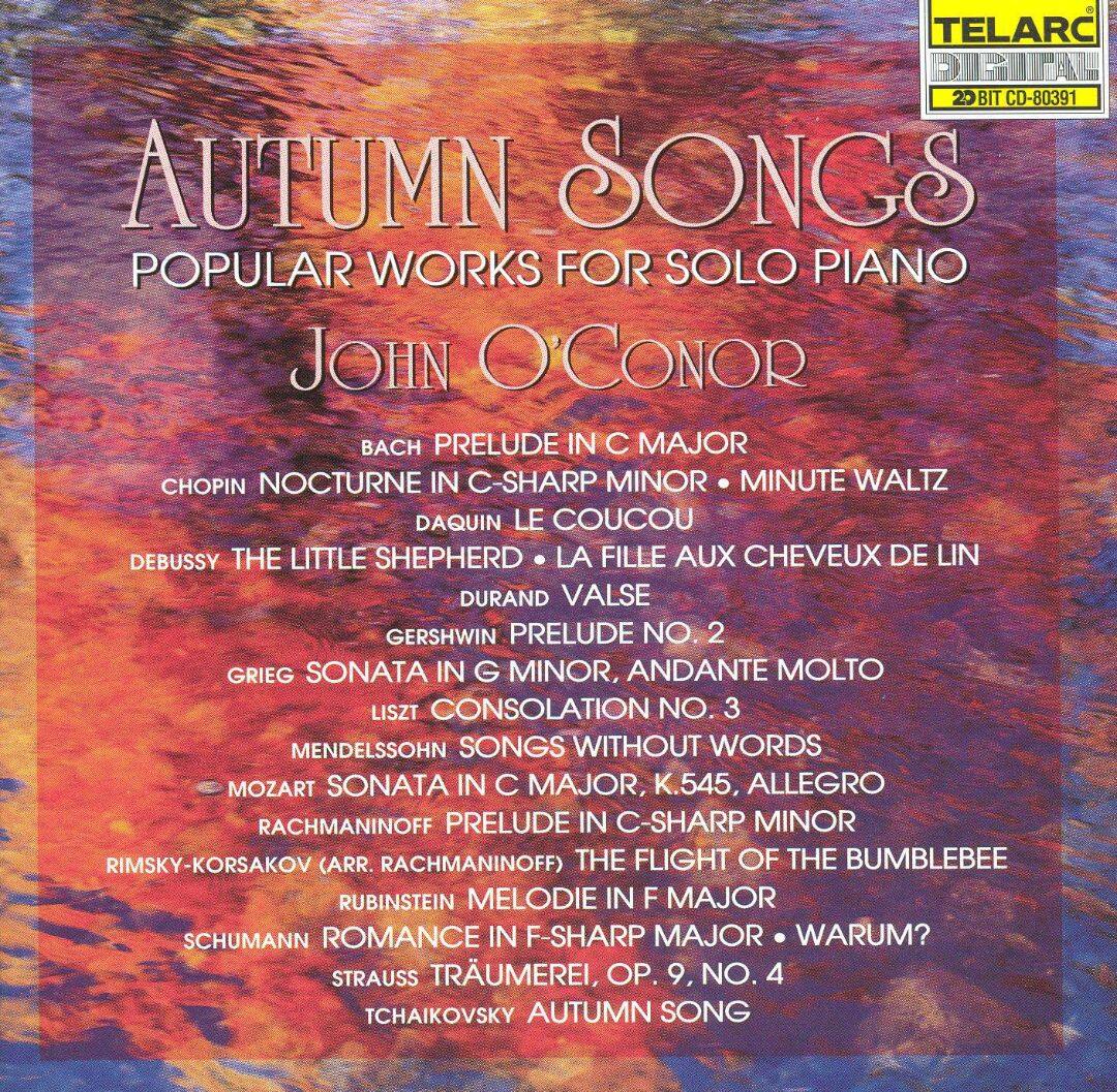 Best Buy Autumn Songs Popular Works for Solo Piano [CD]