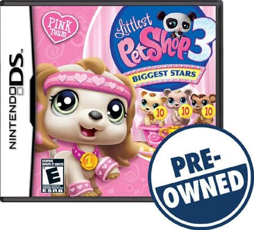 Front Standard. Littlest Pet Shop 3: Biggest Stars Pink Team — PRE-OWNED - Nintendo DS.