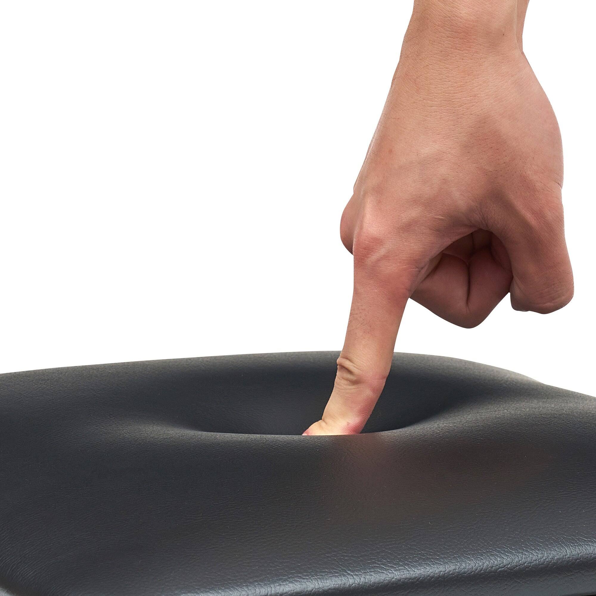 Left. Vecelo - 3-Piece Dining Set - Durable Metal & MDF Table with 2 Pu Lether Chairs - Brown.