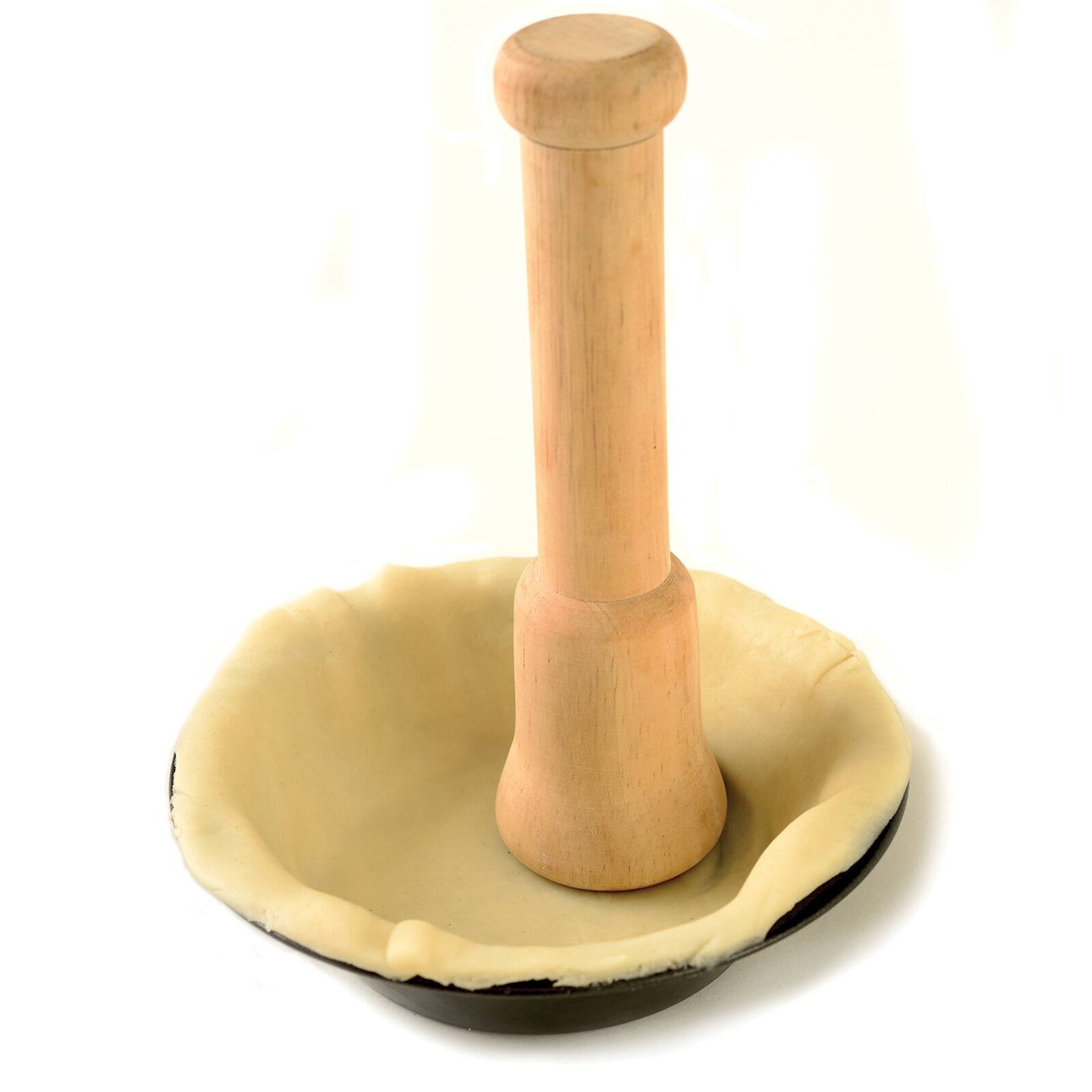 Alt View 4. Norpro - Tart Tamper, Wooden Dough Press for Mini Muffins and Tarts - Beige.