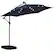 Alt View 2. Ainfox - Ainfox 10FT Solar LED Outdoor Patio Yard Offset Umbrella with Cross Base for Market,Garden,Deck,Backyard,Pool,with light - navy blue.