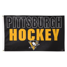 WinCraft - Pittsburgh Penguins 3' x 5' Single-Sided Team Location Deluxe Flag - Multicolor
