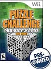 Front Detail. Puzzle Challenge: Crosswords and More — PRE-OWNED - Nintendo Wii.