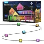 Govee - Wi-Fi RGBIC Outdoor Permanent String Lights 100ft - Black