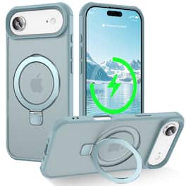 Dteck - for Apple iPhone Air Slim Translucent Matte Case with Magnetic Invisible Stand ,Compatible with Mag Safe - Blue