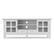 Back. Simpli Home - Acadian 60W Low TV Stand with Drawers, Glass Doors and Shelves - White.