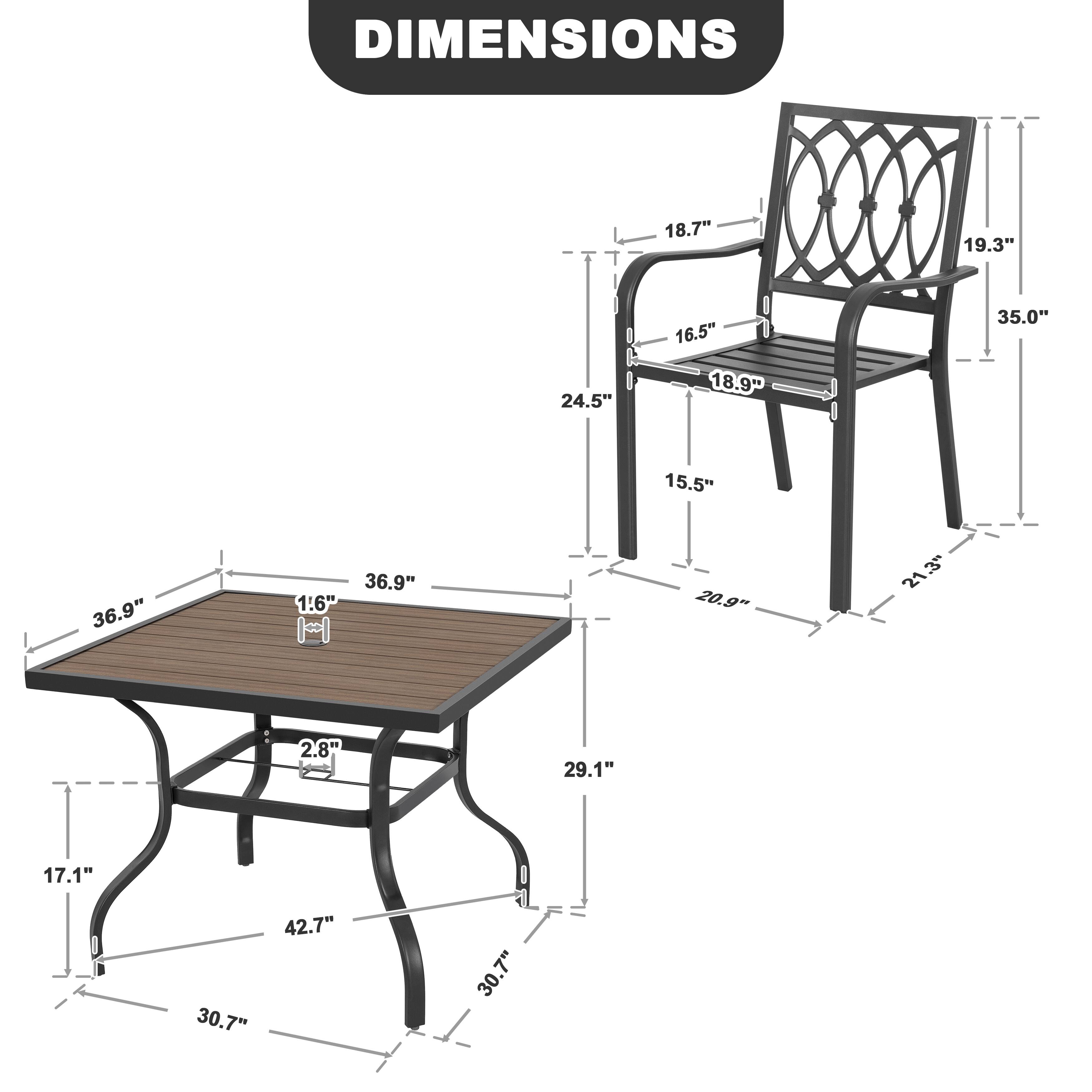 DIMENSIONS

18.7" 19.3" 16.5" 35.0" 24.5" 18.9" 15.5" 36.9" 1.6" 36.9" 20.9" 21.3" 2.8" 29.1" 17.1" 30.7" 42.7" 30.7"