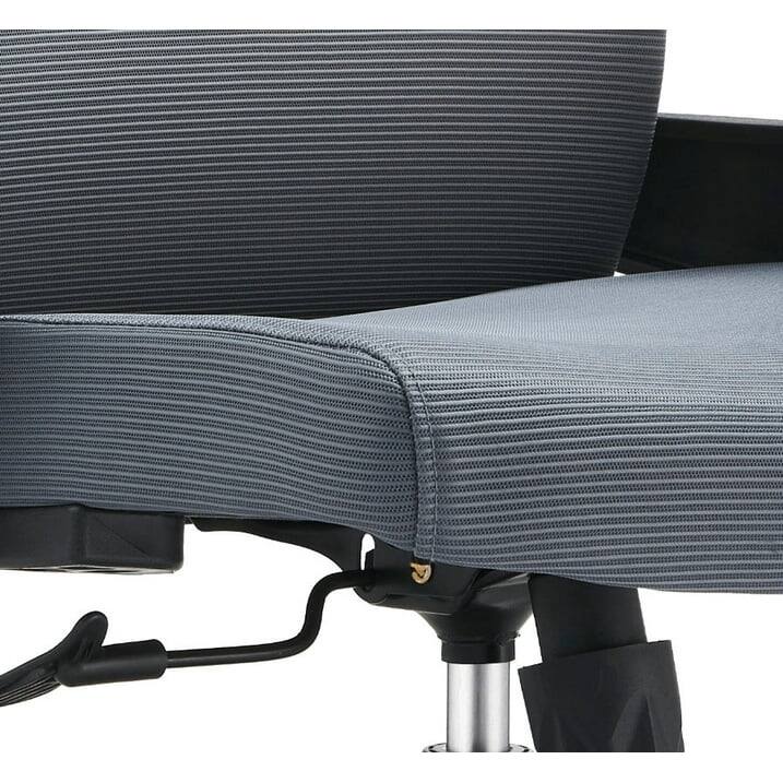 Alt View 6. LeisureMod - Brio Office Chair Ergonomic Lumbar Support Computer Chair Adjustable Desk Chair with 360 Degree Swivel and Tilt - Grey.