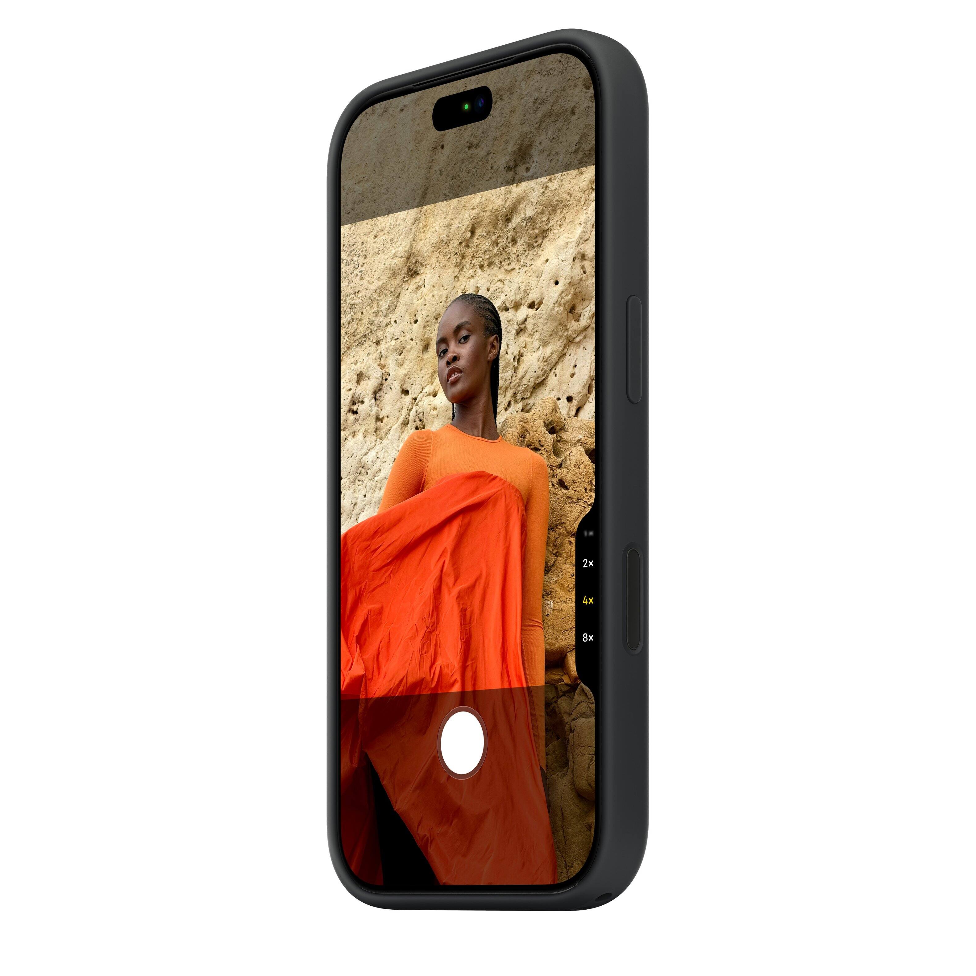 Alt View 4. Apple - iPhone 18 Pro Silicone Case with MagSafe - Black.