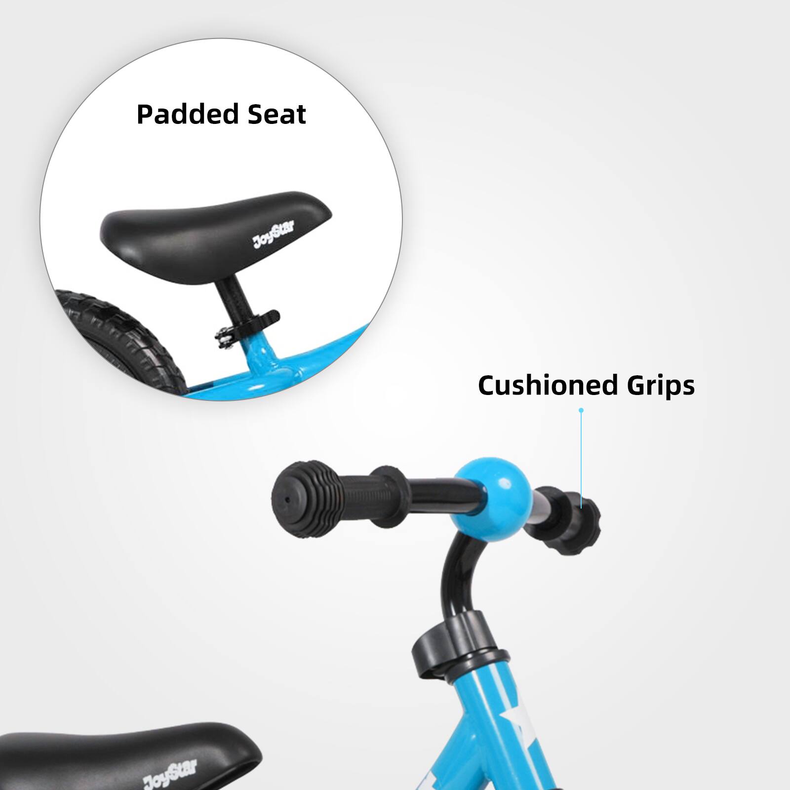 Padded Seat  
Cushioned Grips  
JoyStar