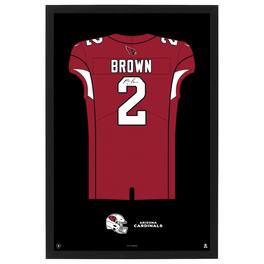 Sporticulture - Marquise Brown Arizona Cardinals Home Jersey Framed Art Print - Red