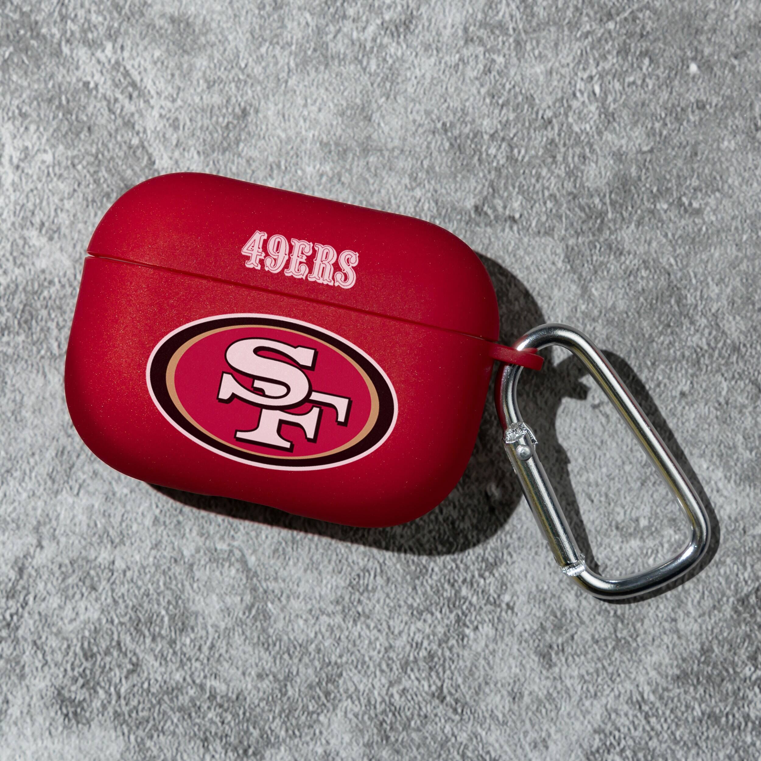 Alt View 2. Artinian - San Francisco 49ers AirPods Pro Silicone Case Cover - Crimson.
