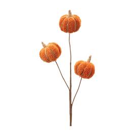 BreeBe - Plush Fall Pumpkin Spray (Set of 2) - Orange, Brown
