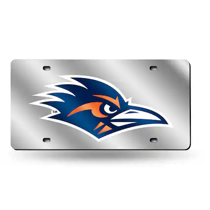 Front. Rico Industries - Texas San Antonio Roadrunners Acrylic License Plate Laser Tag - Multi.