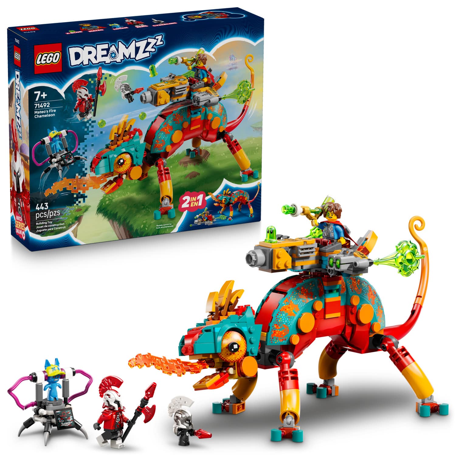 LEGO - DREAMZzz Mateo’s Fire Chameleon Kids Toy 71492 - Front_Zoom