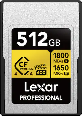 Lexar - Professional GOLD CFexpress 4.0 Type A 512 GB