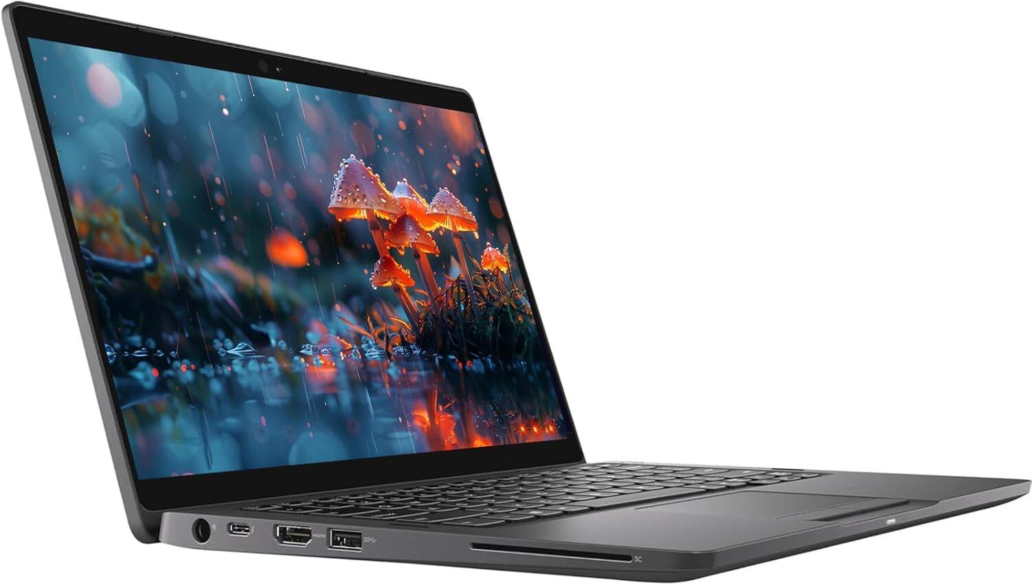 Left. Dell - Dell Latitude 5300 2-in-1 Touchscreen 5-8365U, 16GB DDR4 RAM, 256GB SSD Windows 11 Pro (Refurbished) - Black.