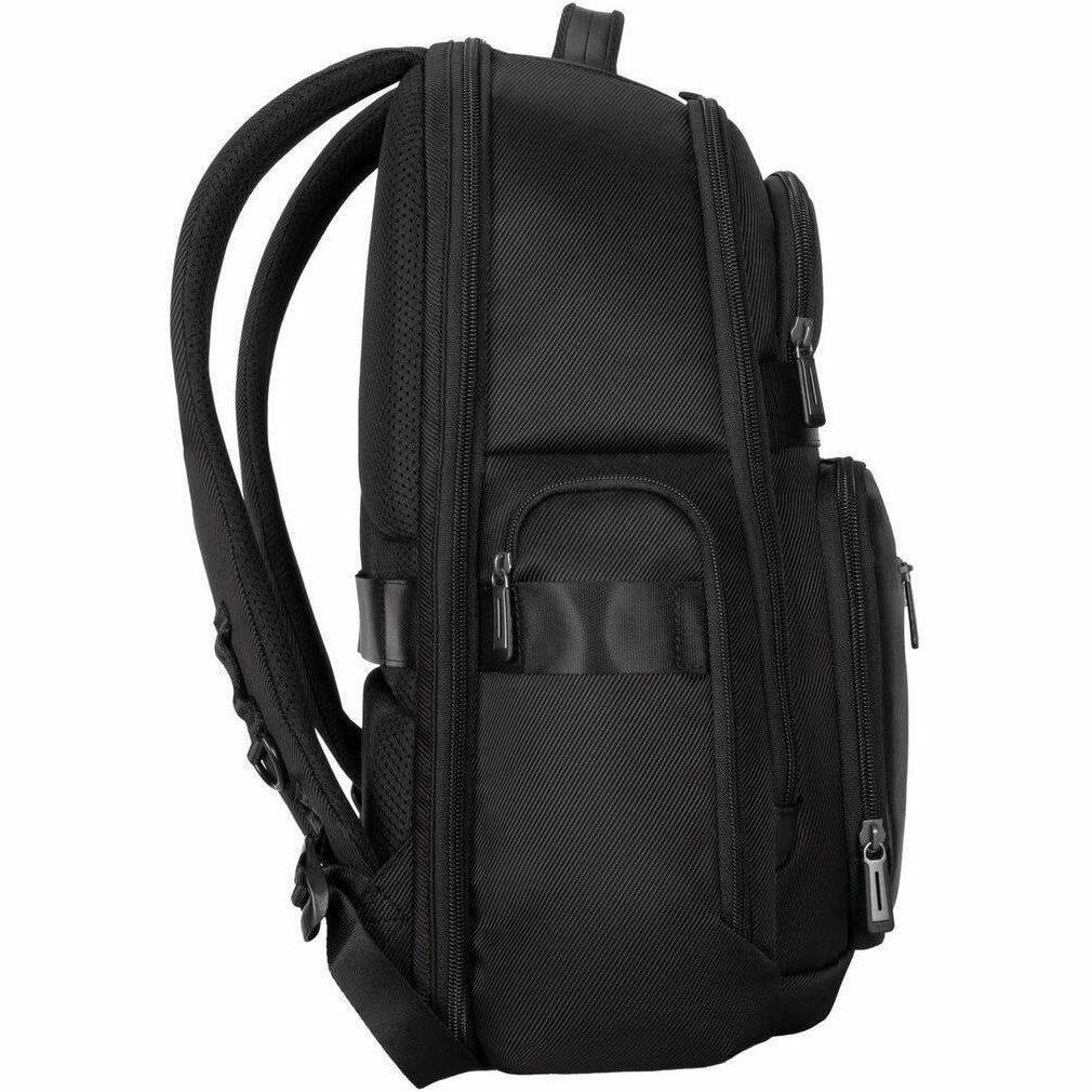 Alt View 4. Targus - Targus Mobile Elite TBB617GL Carrying Case (Backpack) for 15" to 16" Notebook - Black - TAA Compliant - Water Resistant - Black.