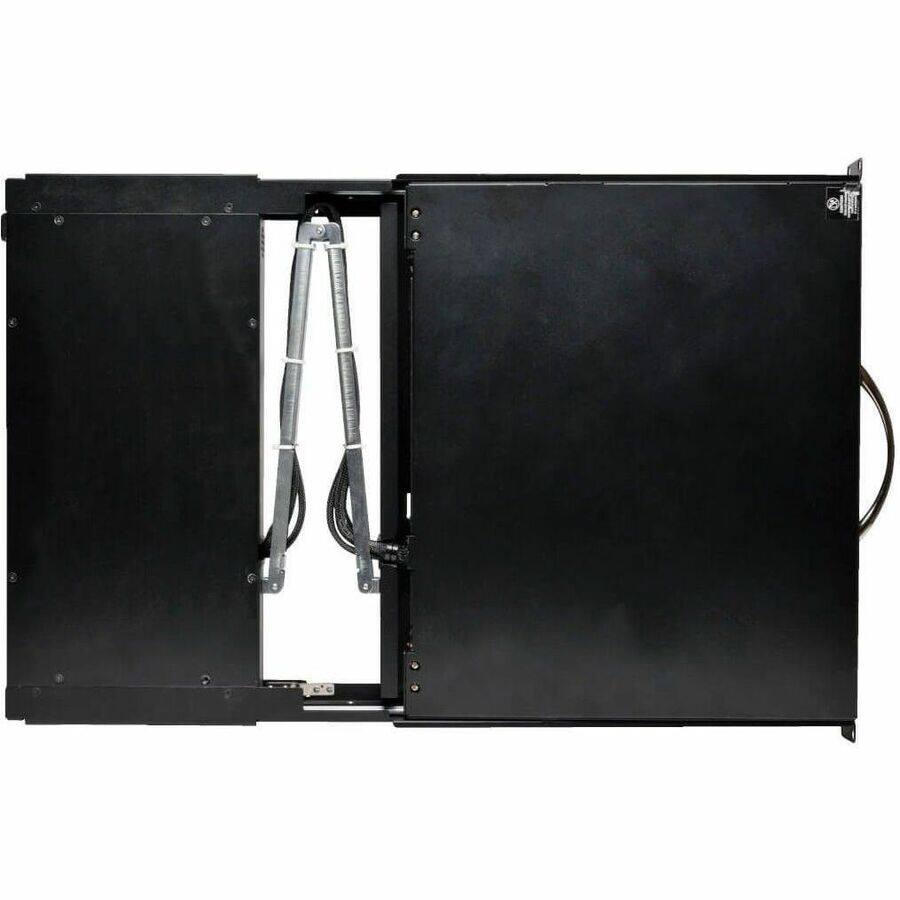 Alt View 5. Tripp Lite - 16-Port Cat5 1U Rack-Mount 1+1 User Console KVM Switch with 19-in. LCD and IP Remote Access - Black.