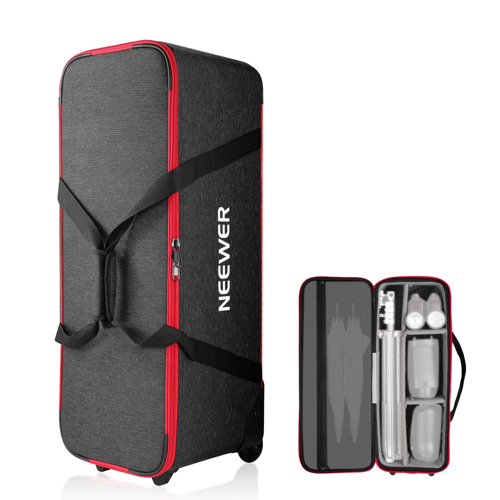 Front. Neewer - Studio Trolley Case, 37.8"x15.3"x12.2", Wheels.