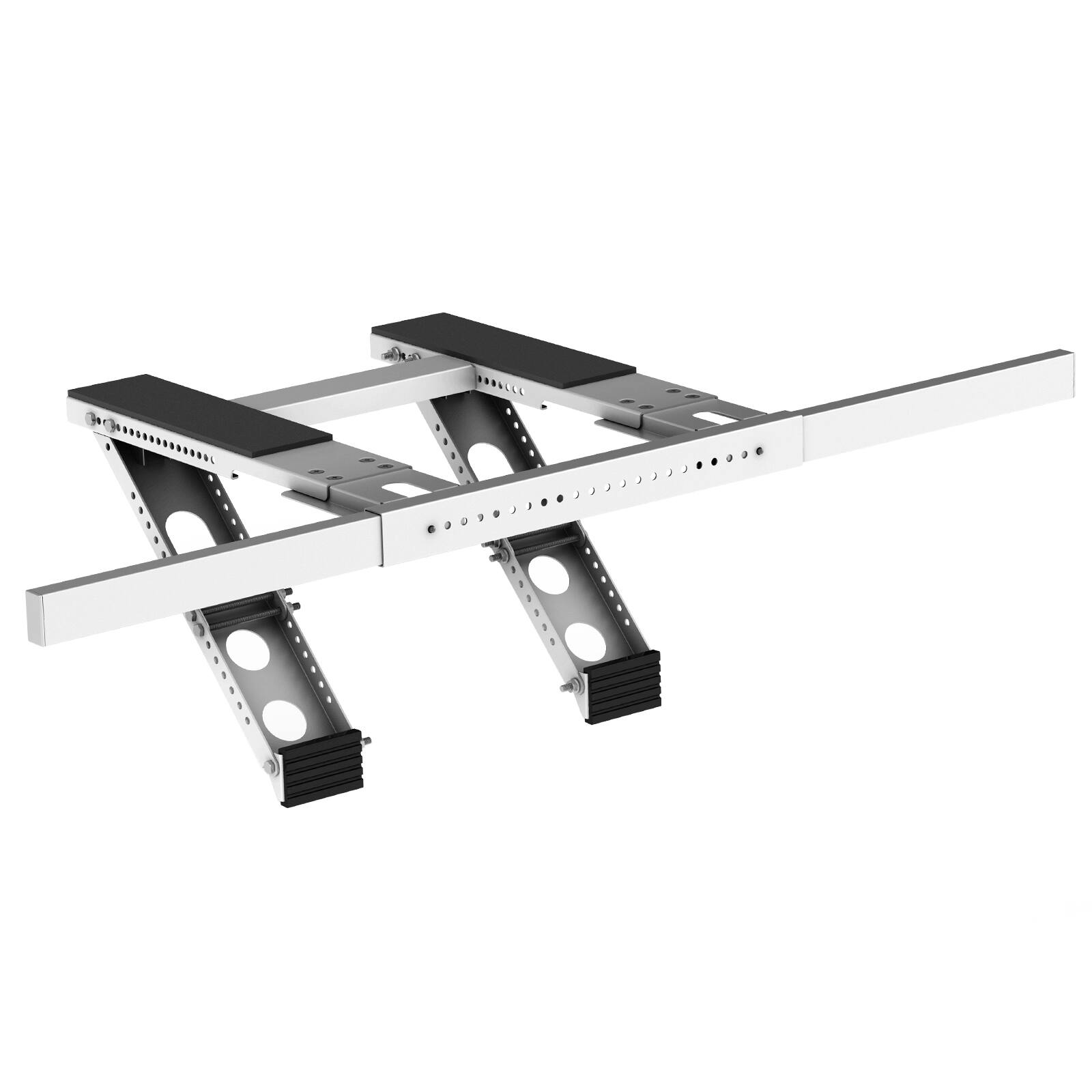 Angle. Winado - No-Drill Quick Setup Window AC Bracket, Heavy Duty Steel Support Bracket for Window Air Conditioner, Holds Up to 220 lbs - Silver.