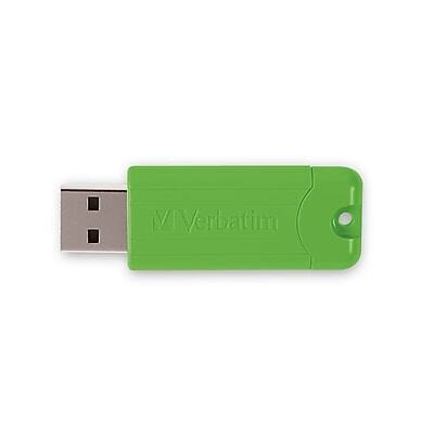 Alt View 5. Verbatim - PinStripe 64GB USB 3.2 Type-A Flash Drive, 5/Pack - Assorted Colors.