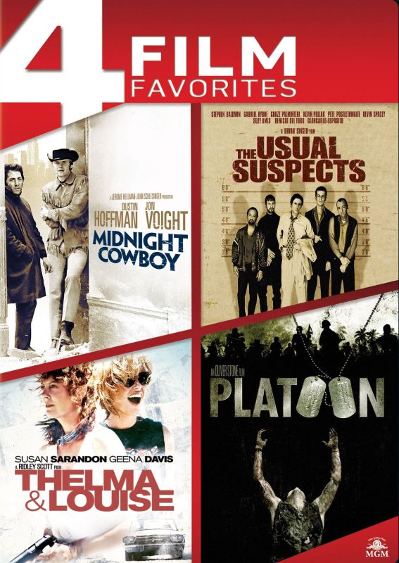  Midnight Cowboy/The Usual Suspects/Thelma &amp; Louise/Platoon [4 Discs] [DVD]