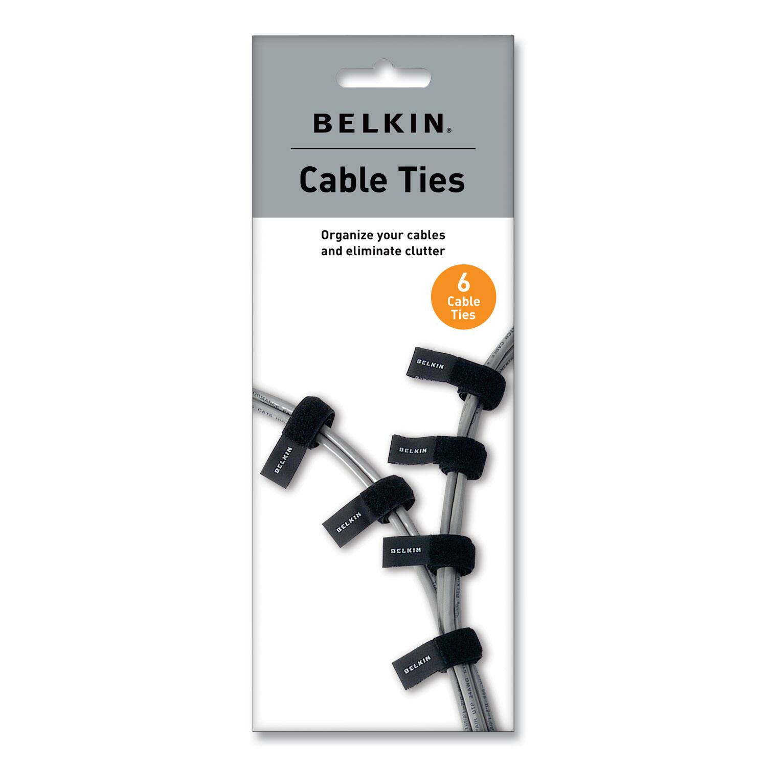 BELKIN  
Cable Ties  

Organize your cables and eliminate clutter  

6 Cable Ties