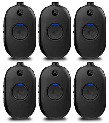 Motorola Solutions - Motorola CLP1010e UHF 1 Channel 1 Watt Two-Way Radio 6-Pack - Black