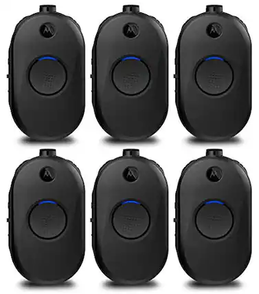 Front. Motorola Solutions - Motorola CLP1010e UHF 1 Channel 1 Watt Two-Way Radio 6-Pack - Black.