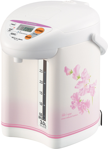  Zojirushi - Micom 3L Water Boiler and Warmer - White/Pink