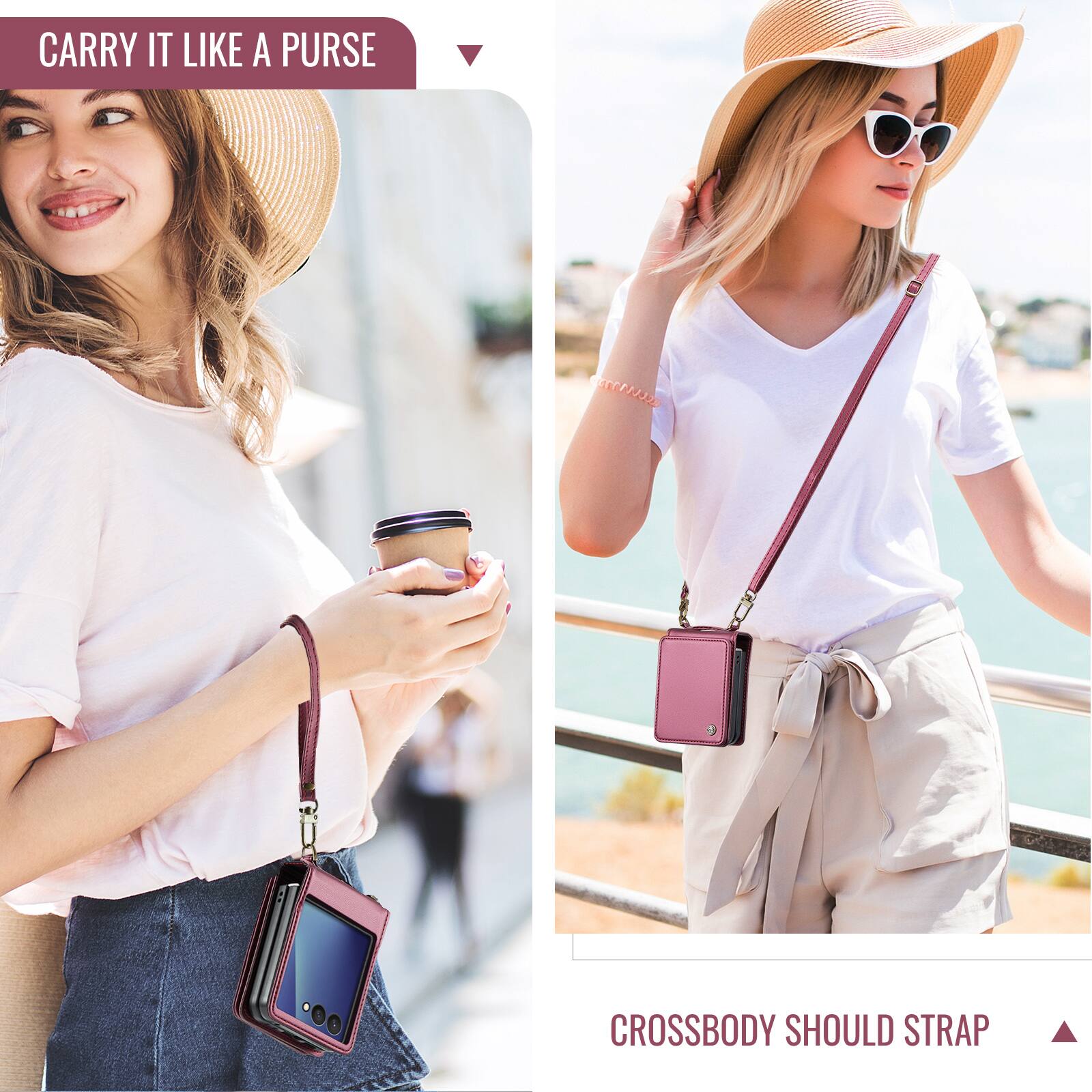CARRY IT LIKE A PURSE

CROSSBODY SHOULD STRAP