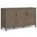 Front. Simpli Home - Ela Wide Storage Cabinet - Smoky Brown.