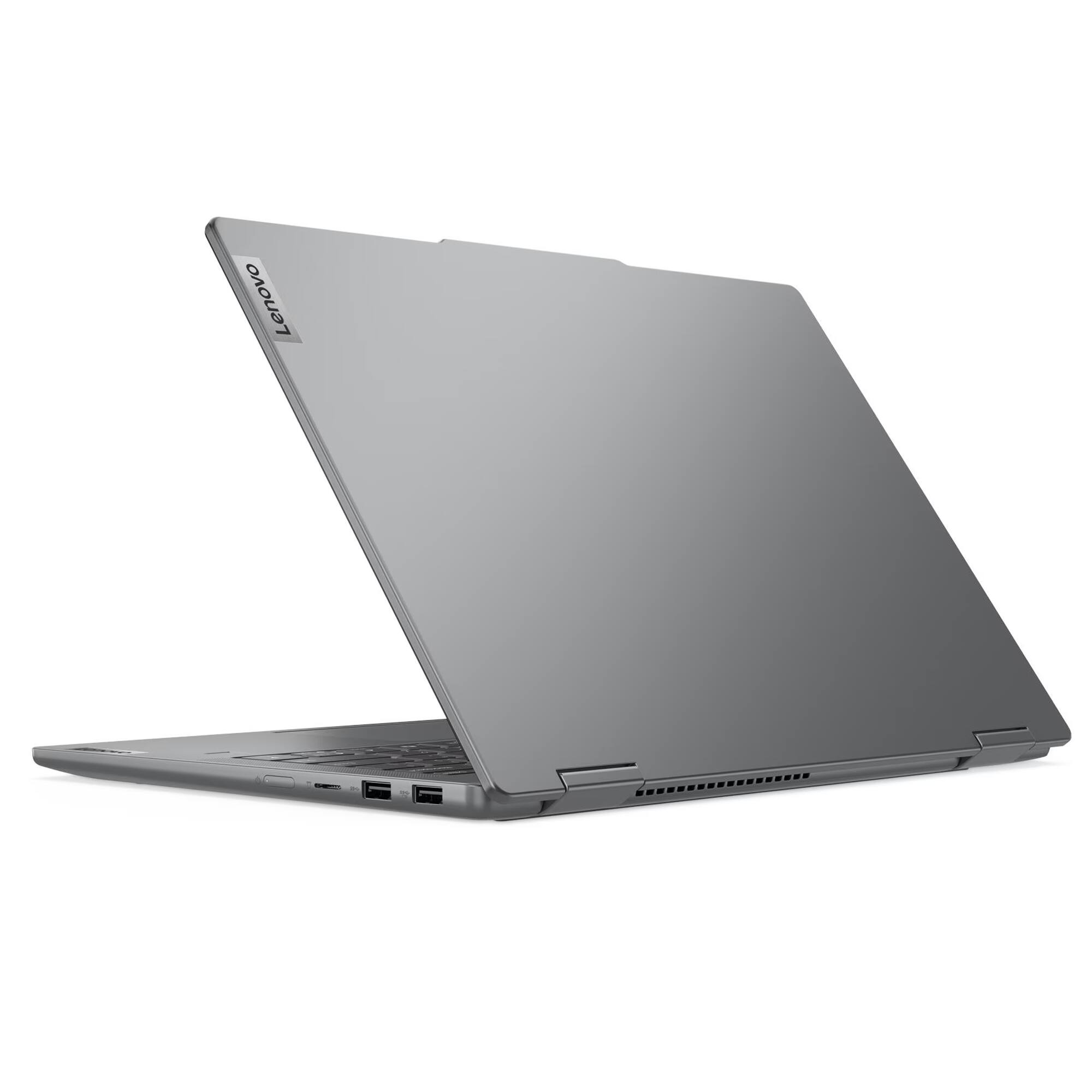 Back. Lenovo - Lenovo IdeaPad 5 2 in 1 14AHP9 14" Touch Laptop Ryzen 5 8645HS 16GB 512GB SSD W11H (French / English) - Luna Grey.