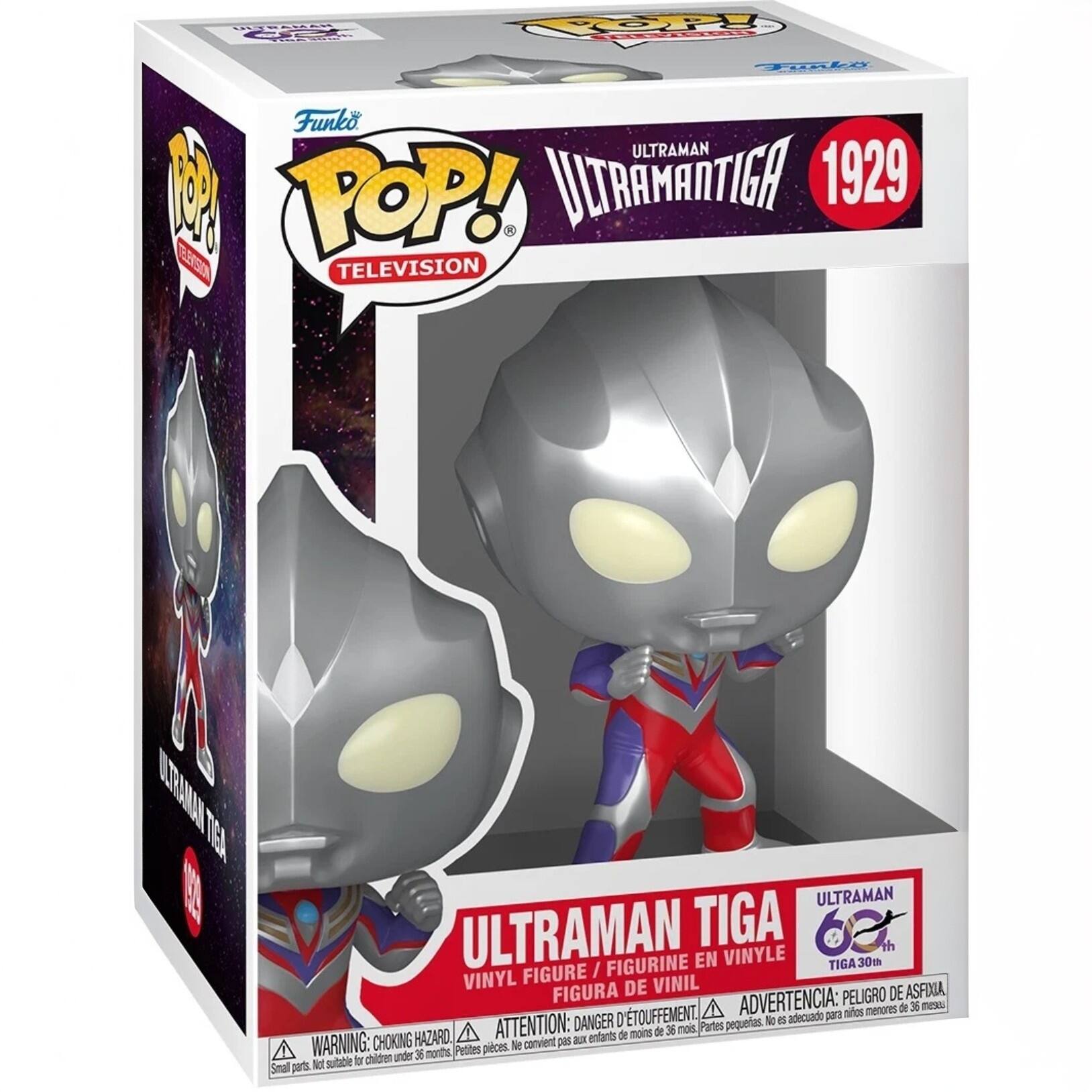 HAMARTIU GO  
P!  
Funko POP!  
ULTRAMAN TIGA  
1929  
TELEVISION  
ULTRAMAN TIGA  
VINYL FIGURE / FIGURINE EN VINYLE / FIGURA DE VINIL  
60th TIGA 30th  
WARNING: CHOKING HAZARD - ATTENTION: DANGER DE TOUFFEMENT - ADVERTENCIA: PELIGRO DE ASFIXIA  
Small parts. Not suitable for children under 36 months.  
Petites pièces. Ne convient pas aux enfants de moins de 36 mois.
