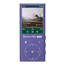 Samvix - iBusiness eXtra 16GB Kosher MP3 Player with Dual Micro SD Slots (Purple)