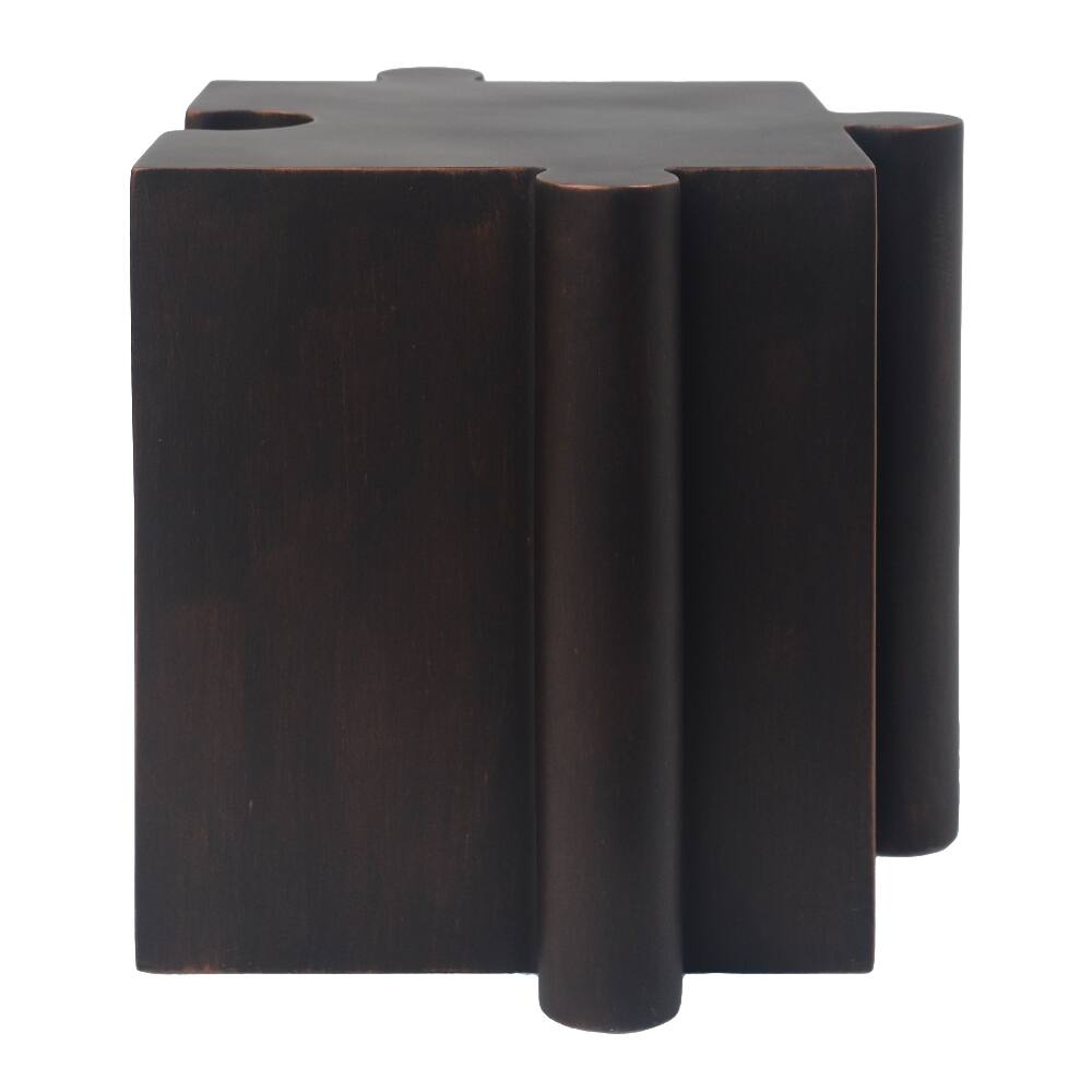 Alt View 8. Loheer - Loheer 2-Piece Artistic Puzzle Table Set Modular MGO Side Tables Interlocking Antique Copper - Antique Copper.
