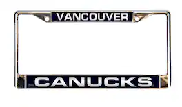 Rico Industries - Vancouver Canucks Chrome Metal License Plate Frame Holder - Multi
