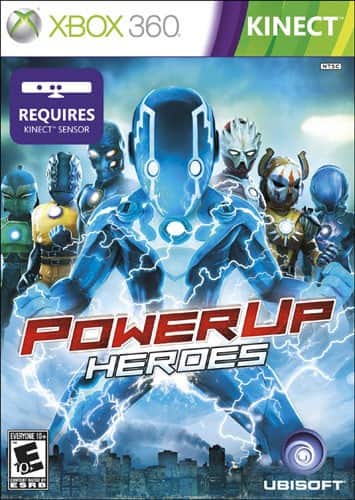 Front Standard. PowerUp Heroes - Xbox 360.