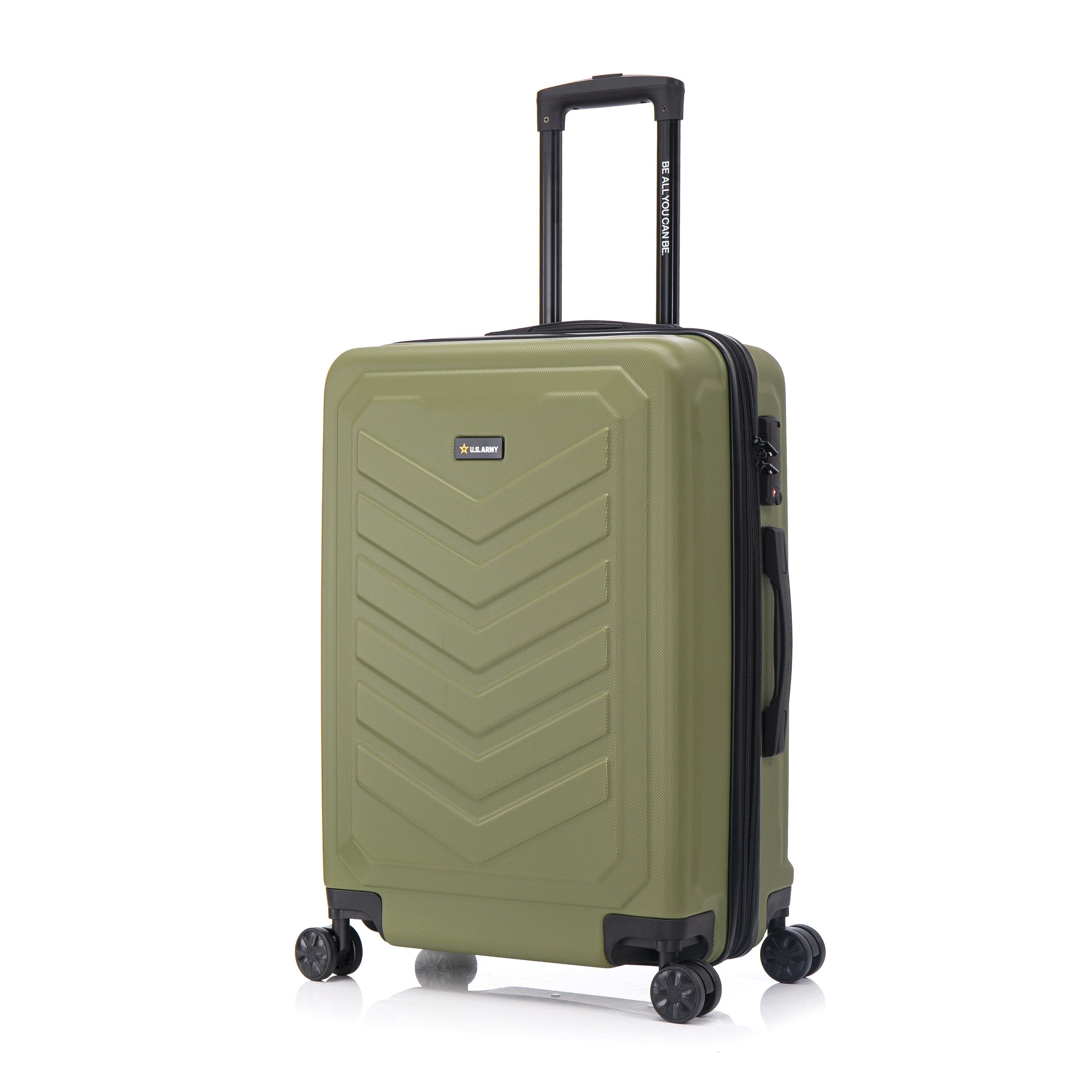 US Army - FOX PRO 28'' Expandable Large Suitcase with TSA Lock - OLIVE DRAB