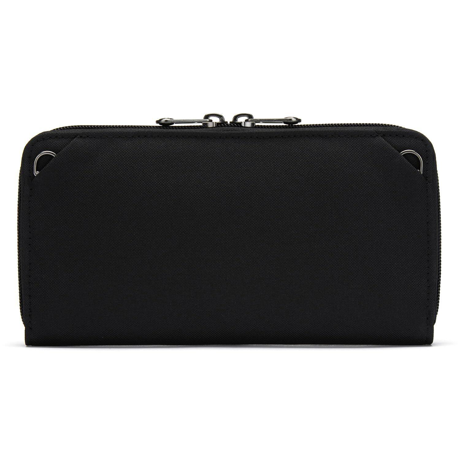 Angle. Pacsafe - RFIDsafe Continental Wallet - Jet Black.